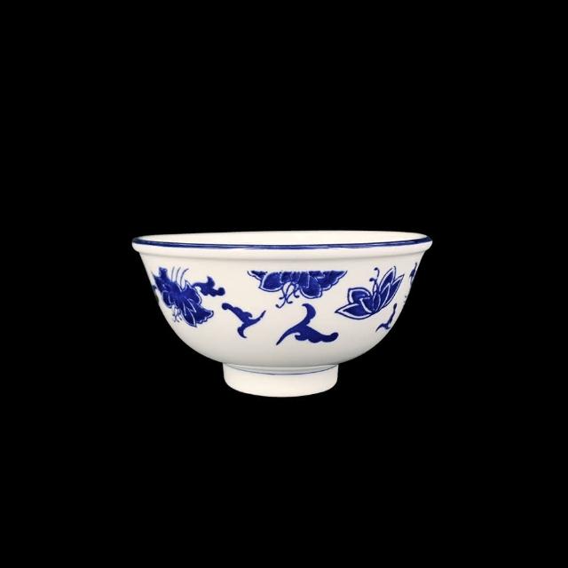 【大同磁器】4.25英吋華夏青花飯碗/6入(台灣製造)