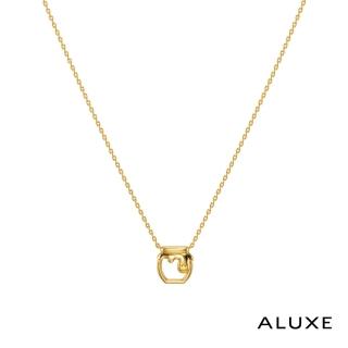 【ALUXE 亞立詩】10K金 黃水晶項鍊 蜂蜜罐造型 迪士尼 小熊維尼系列 NNDW003