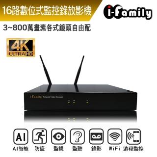 【I-Family】臺灣品牌 IF-805 兩年保固 16路式NVR主機 監控錄放影機(IF-805 NVR 監控錄放影機)
