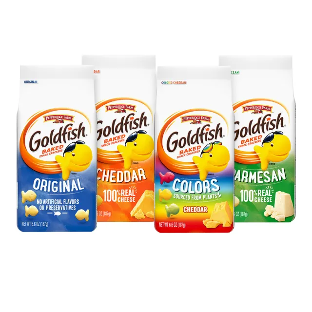 【Pepperidge Farm 琣伯莉】帕瑪森起司、原味、起士小金魚香脆餅_187g_(4口味任選)