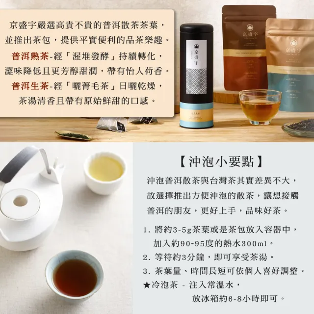 【京盛宇】世界選茶系列茶包 12入x1袋(煎茶/焙茶/玄米煎茶/普洱茶/大吉嶺紅茶/汀普拉紅茶)