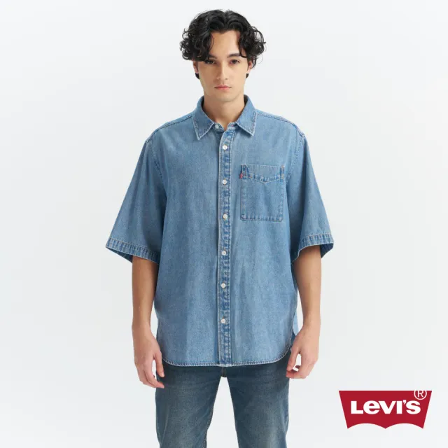 【LEVIS】男款 襯衫 短袖襯衫 牛仔襯衫 牛津襯衫 上衣 熱賣單品 002WR-0001