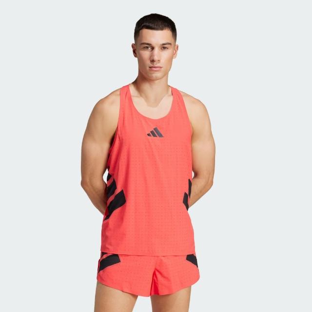 【adidas 愛迪達】ADIZERO ROAD TO RECORDS 運動背心 男 JD7314