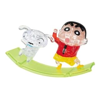 【BEVERLY】透明立體拼圖 蠟筆小新&小白