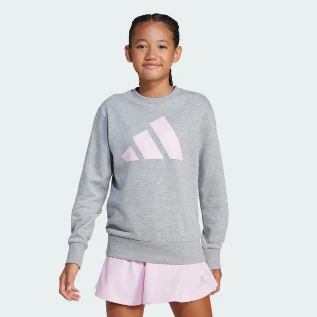 【adidas 愛迪達】ESSENTIALS 運動上衣 童裝 JC9630