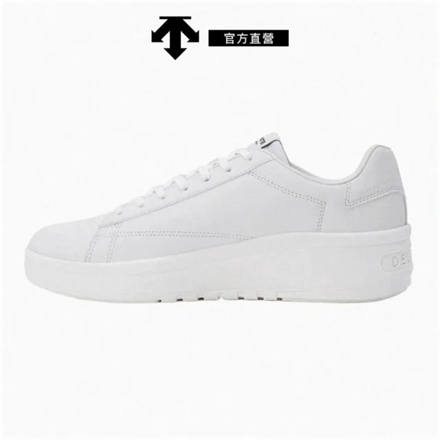 【DESCENTE】迪桑特 COURT D PLATFORM 女士 潮流休閒鞋 輕量款(白色)
