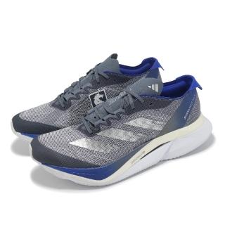 【adidas 愛迪達】慢跑鞋 Adizero Boston 12 M 男鞋 灰藍 輕量 碳纖維 馬牌大底 運動鞋 愛迪達(JP7913)