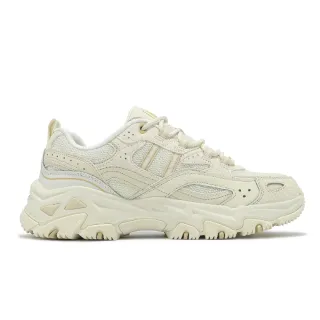 【SKECHERS】休閒鞋 D Lites Hiker-Echo Lake 女鞋 米白 拼接 緩衝 山系 老爹鞋(180134-OFWT)
