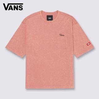 【VANS】官方旗艦 Tokyo Design Collective Washed Out 粉橘色短袖T恤