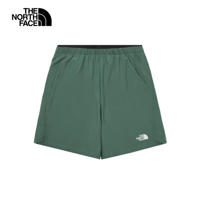 【The North Face 官方旗艦】北面男款綠色DWR防潑水可調節褲腰短褲｜87W5HCH