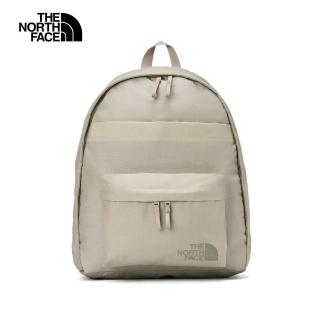 【The North Face 官方旗艦】北面男女款石灰色可調節背帶休閒後揹包｜8AMM7J4