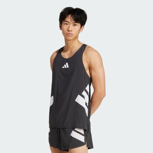 【adidas 愛迪達】ADIZERO ROAD TO RECORDS 運動背心 男 JM7806