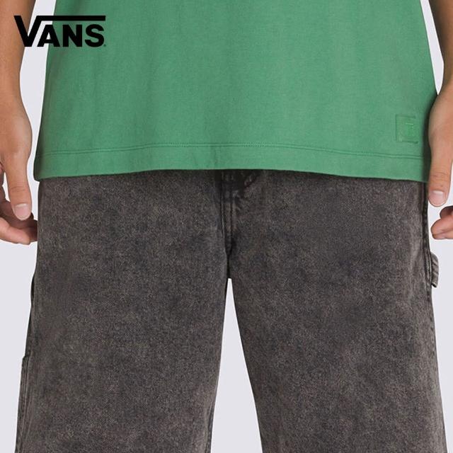 【VANS 官方旗艦】Drill Chore Loose 男女款黑灰色牛仔短褲