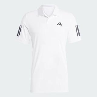 【adidas 愛迪達】Club 3str Polo 男 Polo衫 運動上衣 休閒短袖 網球 白 亞版(JE0412)