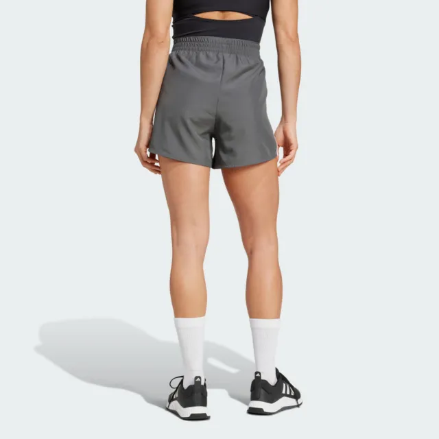 【adidas 愛迪達】3s Short High R 女 短褲 運動短褲 休閒短褲 灰 亞版(JF4362)