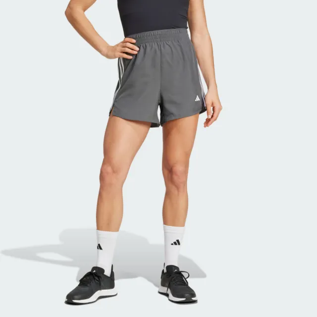 【adidas 愛迪達】3s Short High R 女 短褲 運動短褲 休閒短褲 灰 亞版(JF4362)