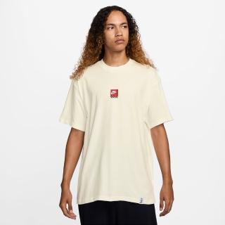 【NIKE 耐吉】短袖上衣 男女 中性款 落肩寬鬆版型 AS U NSW TEE M90 OC SOLE FOOD 米黃 HJ0769-133