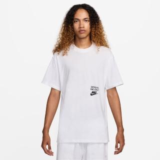 【NIKE 耐吉】短袖上衣 男女 中性款 落肩寬鬆版型 AS U NSW TEE M90 OC REMIX 白 HJ0775-100