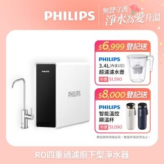 【Philips 飛利浦】RO 四重過濾可直飲 廚下型淨水器(AUT4030-含基本安裝)