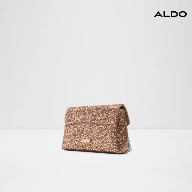 【ALDO】BLINGITA-華麗水鑽晚宴包-女包(玫瑰金色)