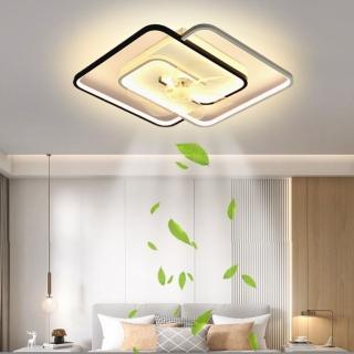 【沁仕家】靜音吊扇 風扇燈 吊扇燈(現代電吊扇燈 LED燈具客餐廳隱形風扇燈 電扇吊燈)