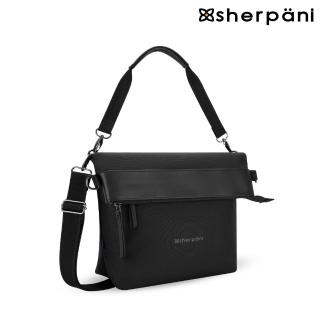 【Sherpani】防盜多功能側揹包-25I Vale AT 12L｜黑色(安全鎖 防割 防盜錄 環保)