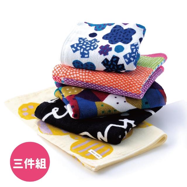 【Marushin 丸真】日本製SOU SOU 聯名今治紗布毛巾3件組
