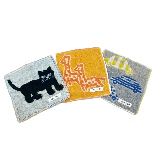 【Marushin 丸真】原廠正貨 日本製SOU SOU 京都新和風口袋小方巾(2入組)