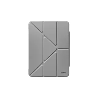 【LAUT 萊德】iPad 11/10.9吋（2022）透明背板多角度保護殼-灰(A16 支援自動休眠喚醒)