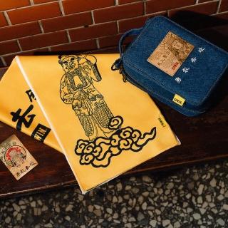 【EDWIN】男女裝 白沙屯媽祖國泰民安丹寧收納組(酵洗藍)