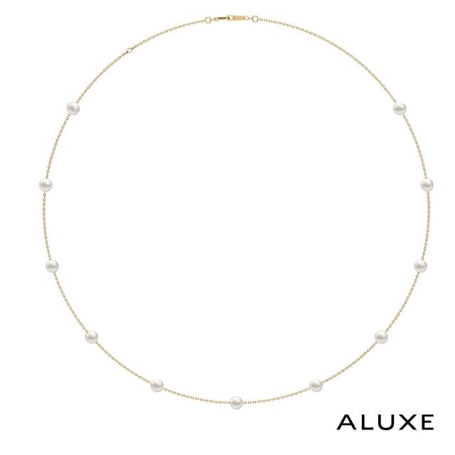 【ALUXE 亞立詩】10K金 天然淡水珍珠 珍珠項鍊 圓舞曲 珍愛系列 Be Loved NN0133(珍愛系列 Be Loved)