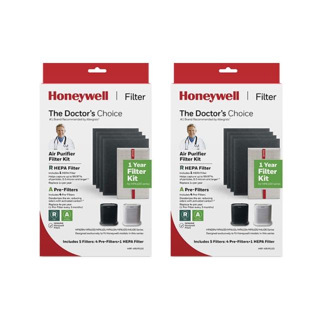 【Honeywell】兩年份耗材組(內含HRF-ARVP100 x2盒★適用HPA100 / HPA5150WTWV1)