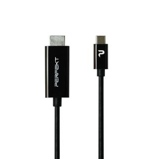【PERFEKT】USB Type-C 轉HDMI 4k60HZ 超高畫質200cm充分 2公尺 數位轉接線 手機平板筆電 UC-H02