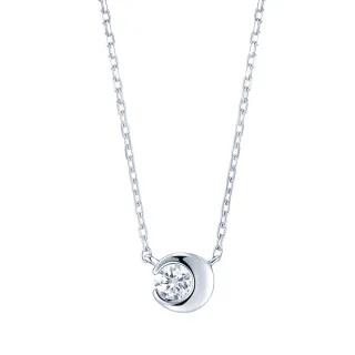 【ALUXE 亞立詩】18K金 鑽石項鍊 皎潔之月 NN0995