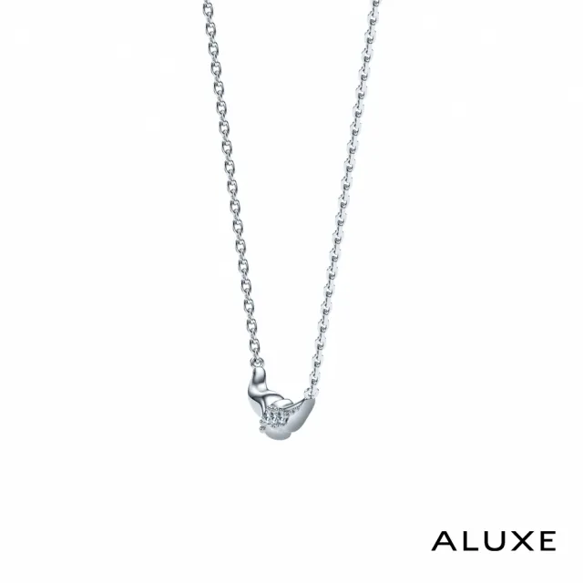 【ALUXE 亞立詩】10K金 鑽石項鍊 魚尾優雅 迪士尼 小美人魚系列 NNDL002