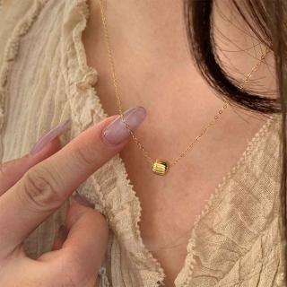 【LEEHER】幾何項鍊/銀項鍊/簡約ins/氣質項鍊/閨密項鍊/純銀項鍊/長項鍊/項鍊/生日禮物/百搭飾品