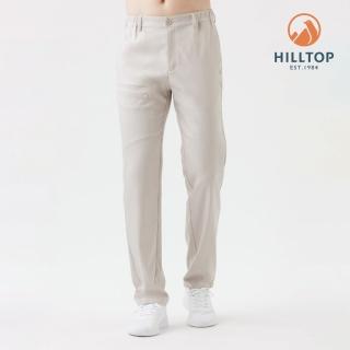 【Hilltop 山頂鳥】超潑水抗UV彈性長褲 可收納 男款 卡其｜PS07XMG8ECN0