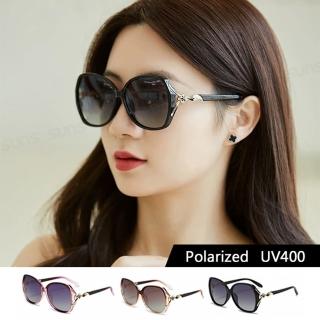 【SUNS】Polarized抗UV 時尚精品狐狸造型名媛款 淑女大框偏光墨鏡(輕量/防眩光/抗UV400)