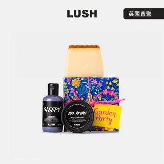 【LUSH 嵐舒】庭園派對 沐浴禮盒(香皂/沐浴乳/身體修護霜/花香/果香/薰衣草/玫瑰/柑橘/檸檬)