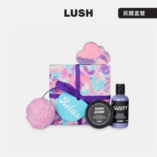 【LUSH 嵐舒】輕鬆一刻 沐浴泡澡禮盒(沐浴乳/潤膚乳/泡澡球/花香/薰衣草/洋甘菊)
