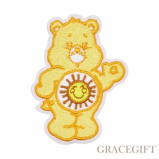 【Grace Gift】Care Bears-幽默小熊電繡工藝徽章(黃)