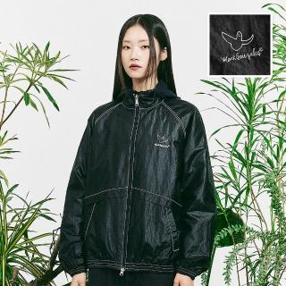 【Mark Gonzales】男女同款 MG LOGO 撞色裝飾線外套-黑色