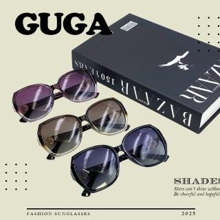 【GUGA】偏光淑女太陽眼鏡 大框摩登款(輕量舒適 視野清晰 UV400過濾紫外線)