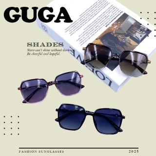【GUGA】偏光淑女太陽眼鏡 現代簡約奢華款(俐落幹練風 VU400防紫外線)