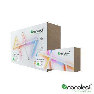 【nanoleaf】Lines 造型組合-智慧星座燈9條組+3條擴充組贈配件星座燈殼-霧黑色9入