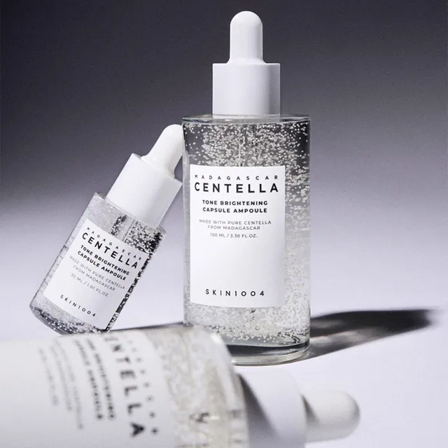 【Skin1004】官方直營 馬達加斯加積雪草{美白}微粒精華液 100ml-2入組