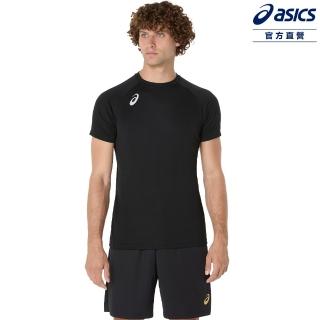 【asics 亞瑟士】排球短袖上衣 男女中性款 日本版型 排球上衣(2053A214-001)