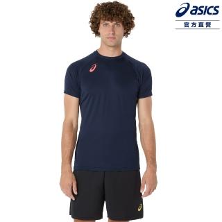 【asics 亞瑟士】排球短袖上衣 男女中性款 日本版型 排球上衣(2053A214-400)