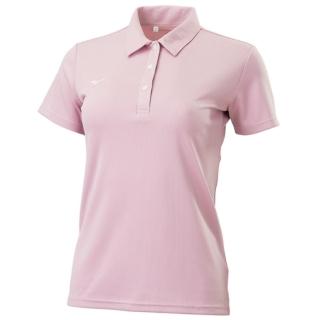 【MIZUNO 美津濃】短袖上衣 女 POLO衫 粉 32TAC31867
