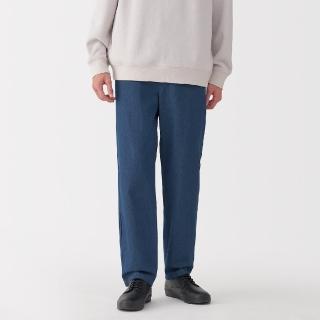 【MUJI 無印良品】男水洗丹寧舒適長褲